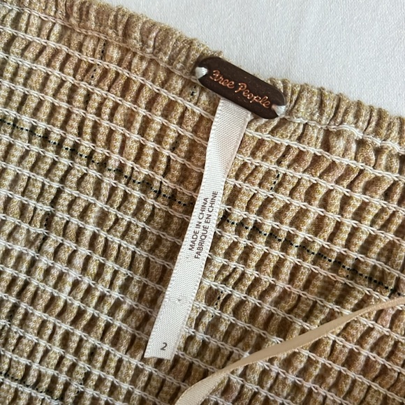 Free People strapless cropped plaid bustier top - Picture 5 of 8